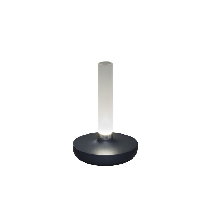LED Akku Tischleuchte Biarritz in Dunkelgrau 2,5W 54lm IP54