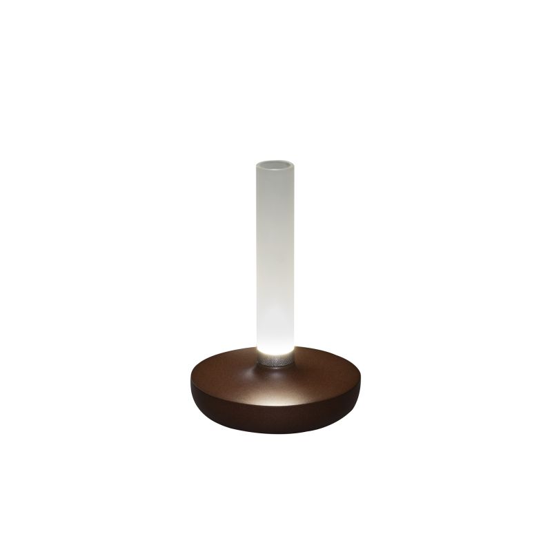 LED Akku Tischleuchte Biarritz in Rostfarbig 2,5W 54lm IP54