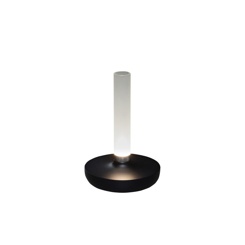LED Akku Tischleuchte Biarritz in Schwarz 2,5W 54lm IP54