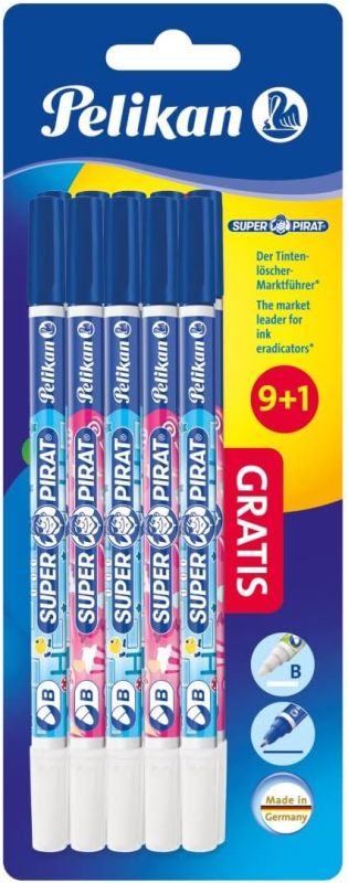 Pelikan Tintenlöscher Super Pirat B 9 + 1 Aktion, 10 Stück
