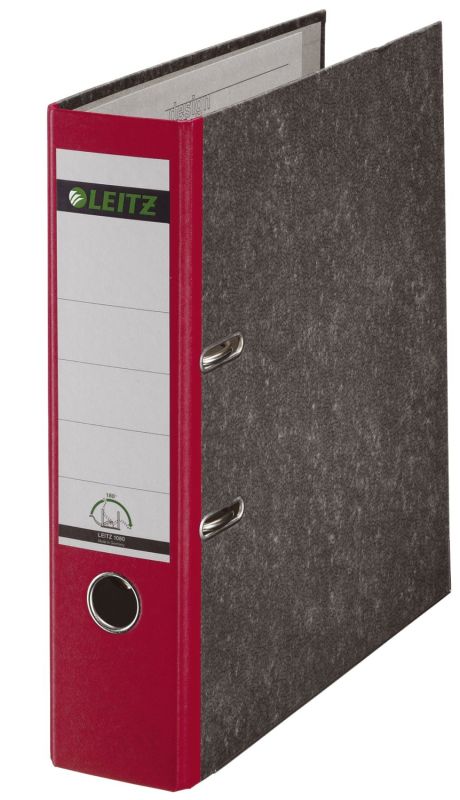 Leitz 1080 Ordner A4 Wolkenmarmor, 80 mm, rot