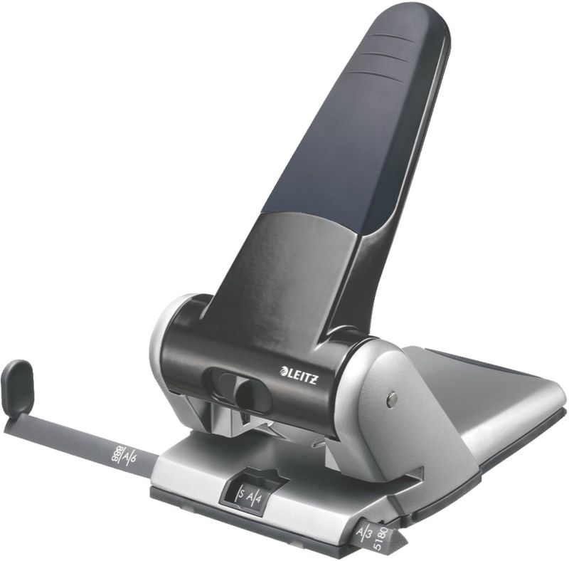 Leitz 5180 Registraturlocher bis A3 - 65 Blatt, mit Anschlagschiene, schwarz