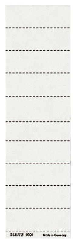 Leitz 1901 Blanko-Schildchen - Karton, 100 Stück, weiß