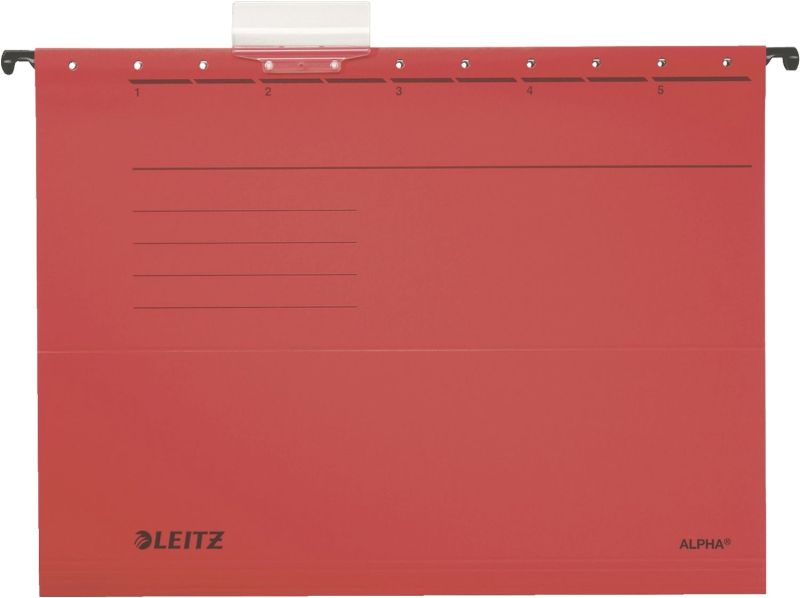 Leitz 1985 Hängemappe ALPHA® - Pendarec-Karton, rot