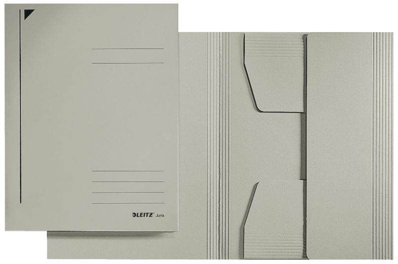 Leitz 3924 Jurismappe - A4, Pendarec-Karton 430g, grau