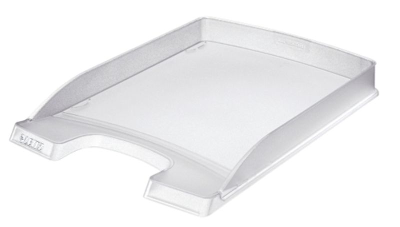 Leitz 5237 Briefkorb Flach Plus - A4, extra flach, Polystrol, frost