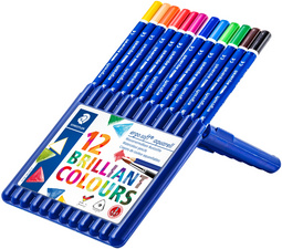 STAEDTLER Aquarellstift ergosoft aquarell, 12er Etui
