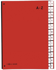 PAGNA Pultordner Color, DIN A4, A - Z, 24 Fächer, blau