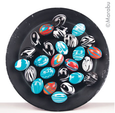 Marabu Marmorierfarbe Easy Marble, hellblau, 15 ml, Glas