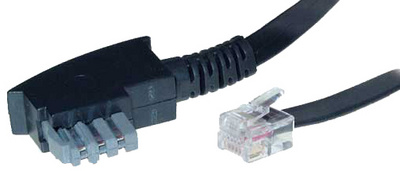 shiverpeaks BASIC-S Telefonkabel, schwarz, 3,0 m