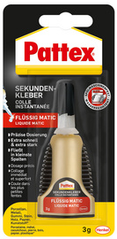 Pattex Sekundenkleber Matic flüssig, 3 g Flasche