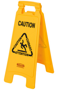 Rubbermaid Warnschild Caution Wet Floor