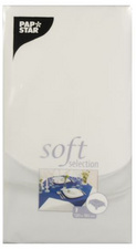 PAPSTAR Tischdecke soft selection, gefaltet, creme