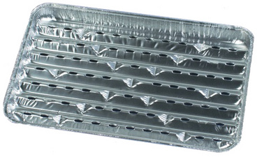 PAPSTAR Aluminium-Grillpfanne, eckig