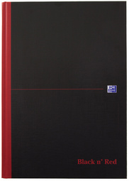 Oxford Black n Red Notizbuch - gebunden, DIN A4, liniert