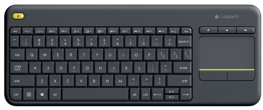 Logitech 920-007127 Tastatur K400 Plus, kabellos, mit Touchpad