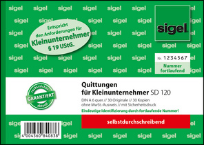 sigel Formularbuch Rechnungen für Kleinunternehmer