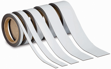 MAUL Magnetband, 30 mm x 10 m, Dicke: 1 mm, weiß