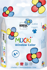 KREUL Window Color Pen MUCKI, 4er-Set