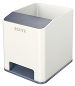 LEITZ Sound Stifteköcher WOW Duo Colour, 2 Fächer, blau