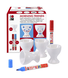 Marabu Porcelain & Glas Painter KIDS Eierbecher-Set