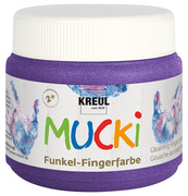 KREUL Funkel-Fingerfarbe MUCKI, drachen-silber, 150 ml