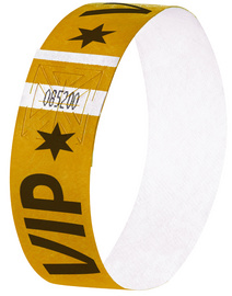 sigel Eventbänder Super Soft, mit Aufdruck VIP, gold
