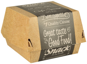 PAPSTAR Burgerbox pure, Maße: 115 x 110 x 70 mm, groß