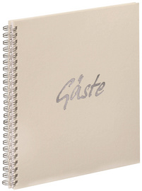 PAGNA Gäste-Spiralbuch Gäste, anthrazit, 40 Seiten