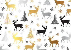 SUSY CARD Weihnachts-Geschenkpapier Trees red/black