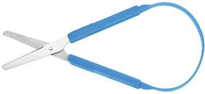 WESTCOTT Bastelschere, rund, Länge: 212 mm, blau