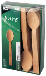 PAPSTAR Bambus-Löffel pure, Länge: 170 mm, 50er