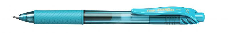 Pentel Liquid Gel-Tintenroller EnerGelX BL107, Druckmechanik, nachfüllbar, 0,35mm, Türkis