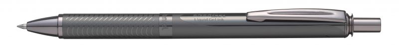 Pentel Liquid Gel-Tintenroller EnerGel Sterling BL407, Druckmechanik, nachfüllbar, 0,35mm, Schwarz