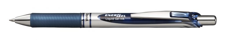Pentel Liquid Gel-Tintenroller EnerGel BL77, Druckmechanik, nachfüllbar, 0,35mm, Marineblau