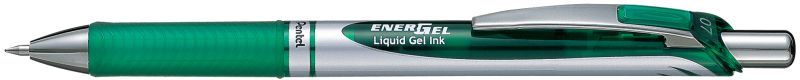Pentel Liquid Gel-Tintenroller EnerGel BL77, Druckmechanik, nachfüllbar, 0,35mm, Grün