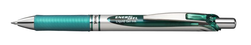Pentel Liquid Gel-Tintenroller EnerGel BL77, Druckmechanik, nachfüllbar, 0,35mm, Türkis