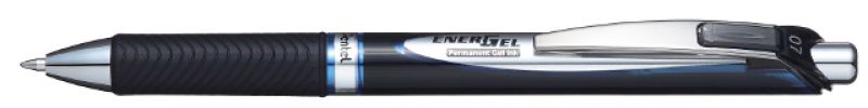 Pentel Liquid Gel-Tintenroller EnerGel Document BLP77, Dokumentenecht, Druckmechanik, nachfüllbar, 0,35mm, Schwarz