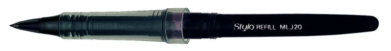 Pentel Federschreiber-Nachfüllmine für Tradio Stylo, medium/variabel, Schwarz
