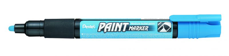 Pentel Lack-Marker Paint Marker MMP20, 2mm Rundspitze, Hellblau