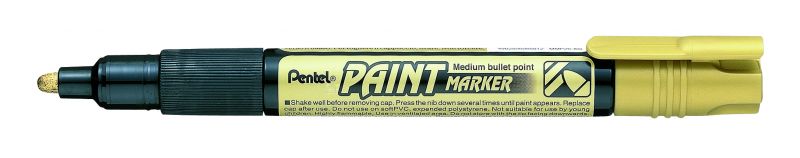 Pentel Lack-Marker Paint Marker MMP20, 2mm Rundspitze, Gold