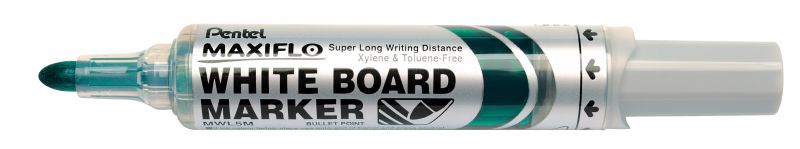 Pentel Whiteboard-Marker Maxiflo MWL5M, 2,5mm Rundspitze, Grün