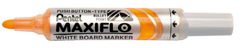 Pentel Whiteboard-Marker Maxiflo MWL5M, 2,5mm Rundspitze, Gelb