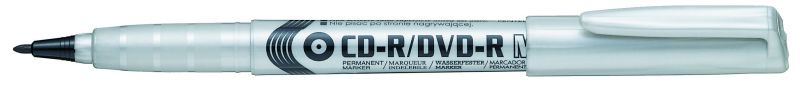 Pentel Permanent-Marker für CD/DVD NMS51, 1mm Rundspitze, Schwarz