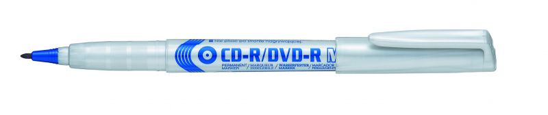 Pentel Permanent-Marker für CD/DVD NMS51, 1mm Rundspitze, Blau