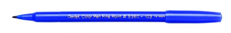 Pentel Faserschreiber Colour Pen S360, 0,6mm, Blau