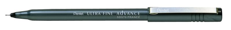 Pentel Fineliner Ultra Fine Advanced SD570, 0,4mm, Schwarz