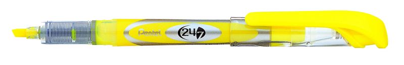 Pentel Textmarker 24/7 SL12, Keilspitze, Gelb