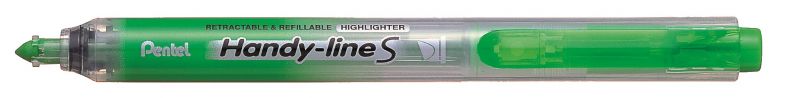 Pentel Textmarker Handy-Line, Keilspitze, Druckmechanik, Hellgrün