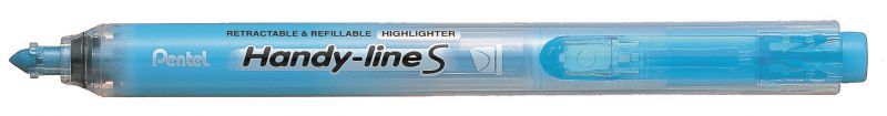 Pentel Textmarker Handy-Line, Keilspitze, Druckmechanik, Hellblau